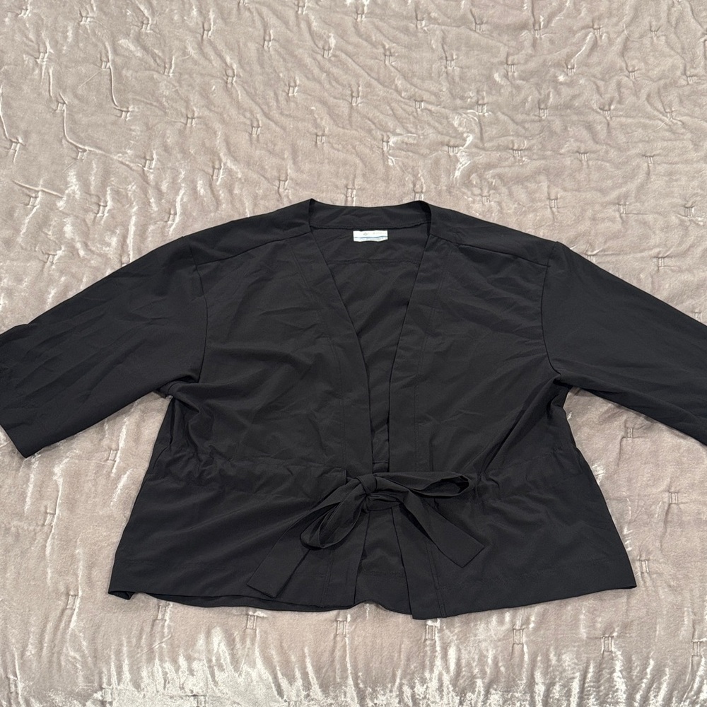 Columbia Komono Tie Front Black Top